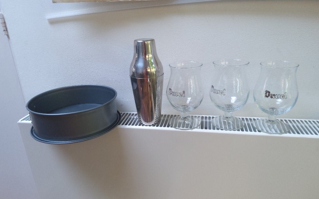 Bierglazen, bakbllik, cocktailshaker, Ophalen, Gebruikt, Glas, Overige typen