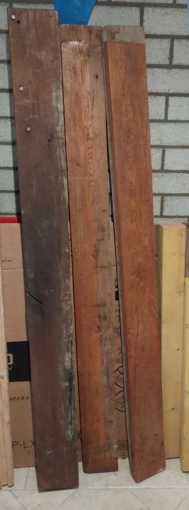 balken, Tuin en Terras, Palen, Balken en Planken, Ophalen, Zo goed als nieuw, Hardhout, 250 cm of meer