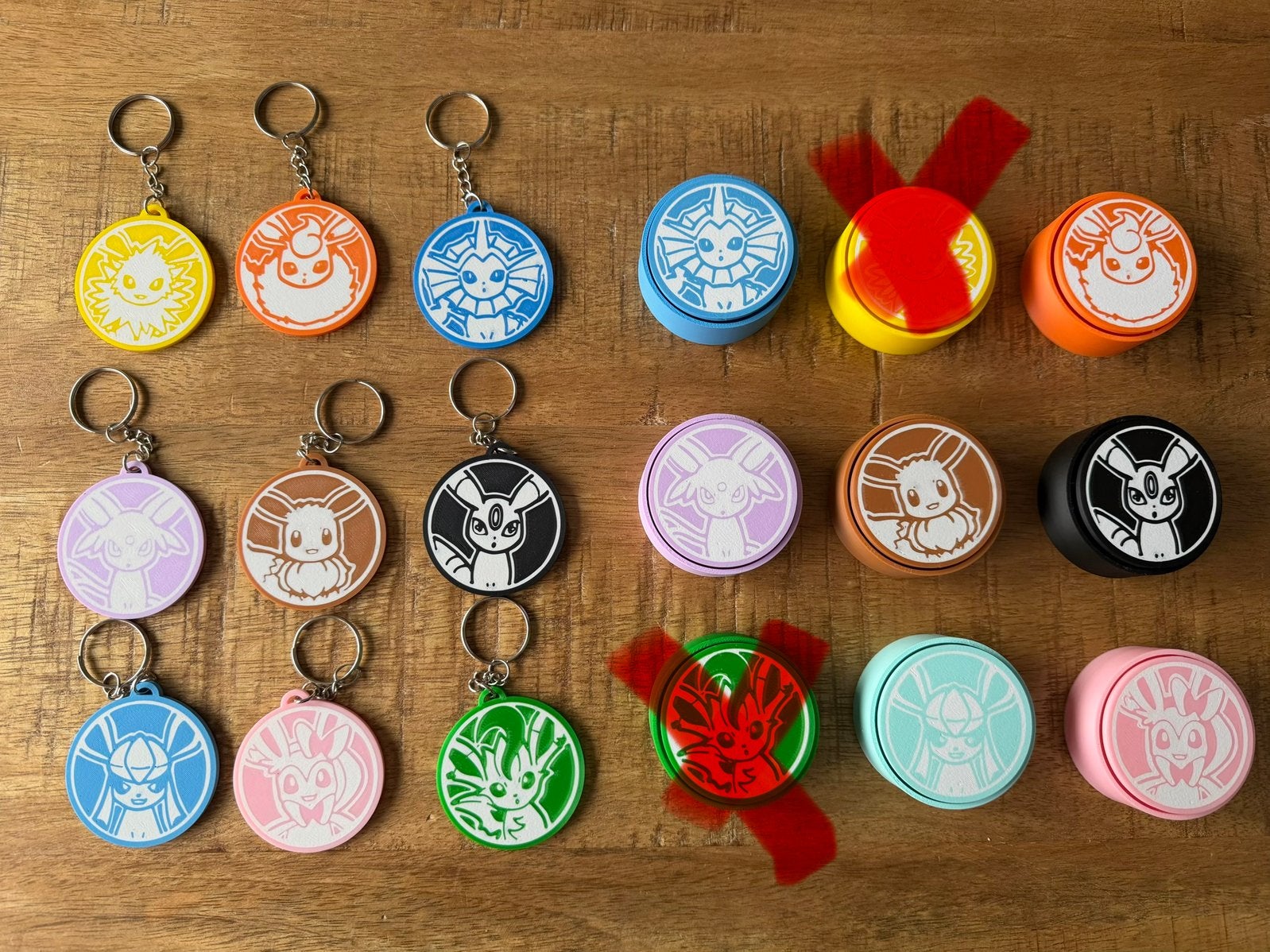 Eeveelution sleutelhangers en fidget clickers Op=Op #pokemon, Ophalen of Verzenden, Nieuw, Jongen of Meisje