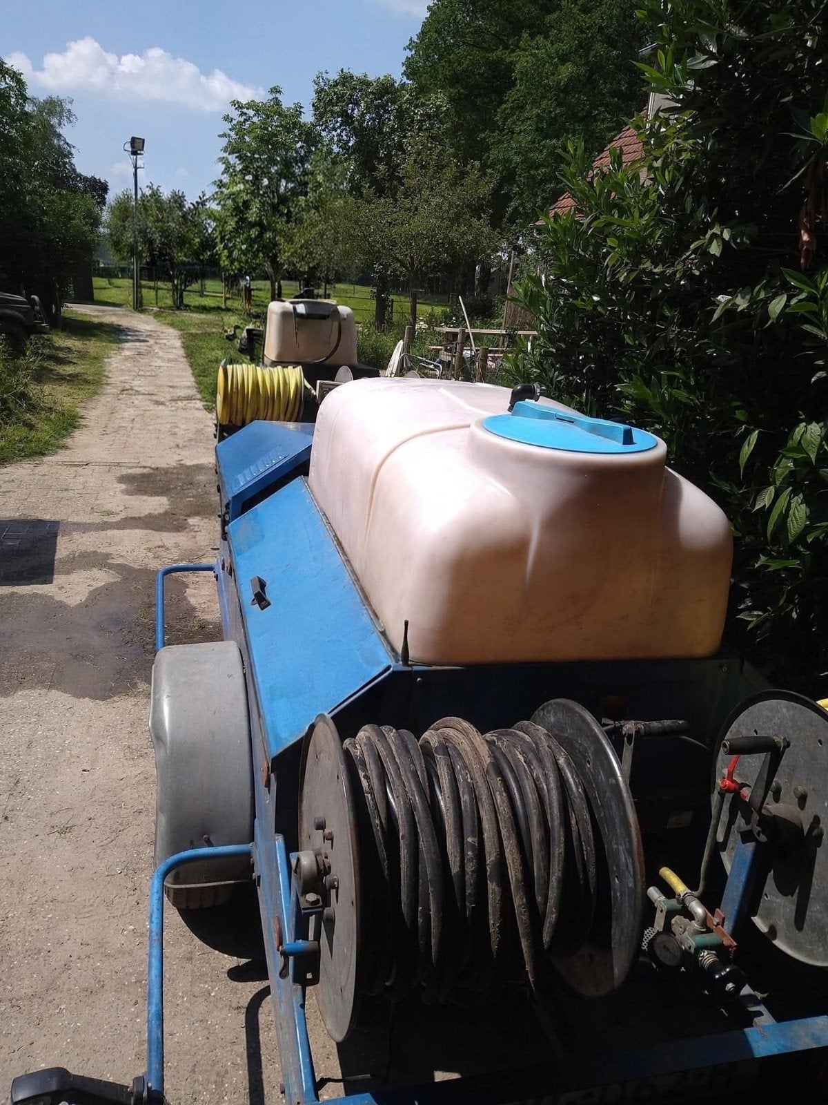 Rioolreinigingsmachine op aanhanger basis Rom, Ophalen