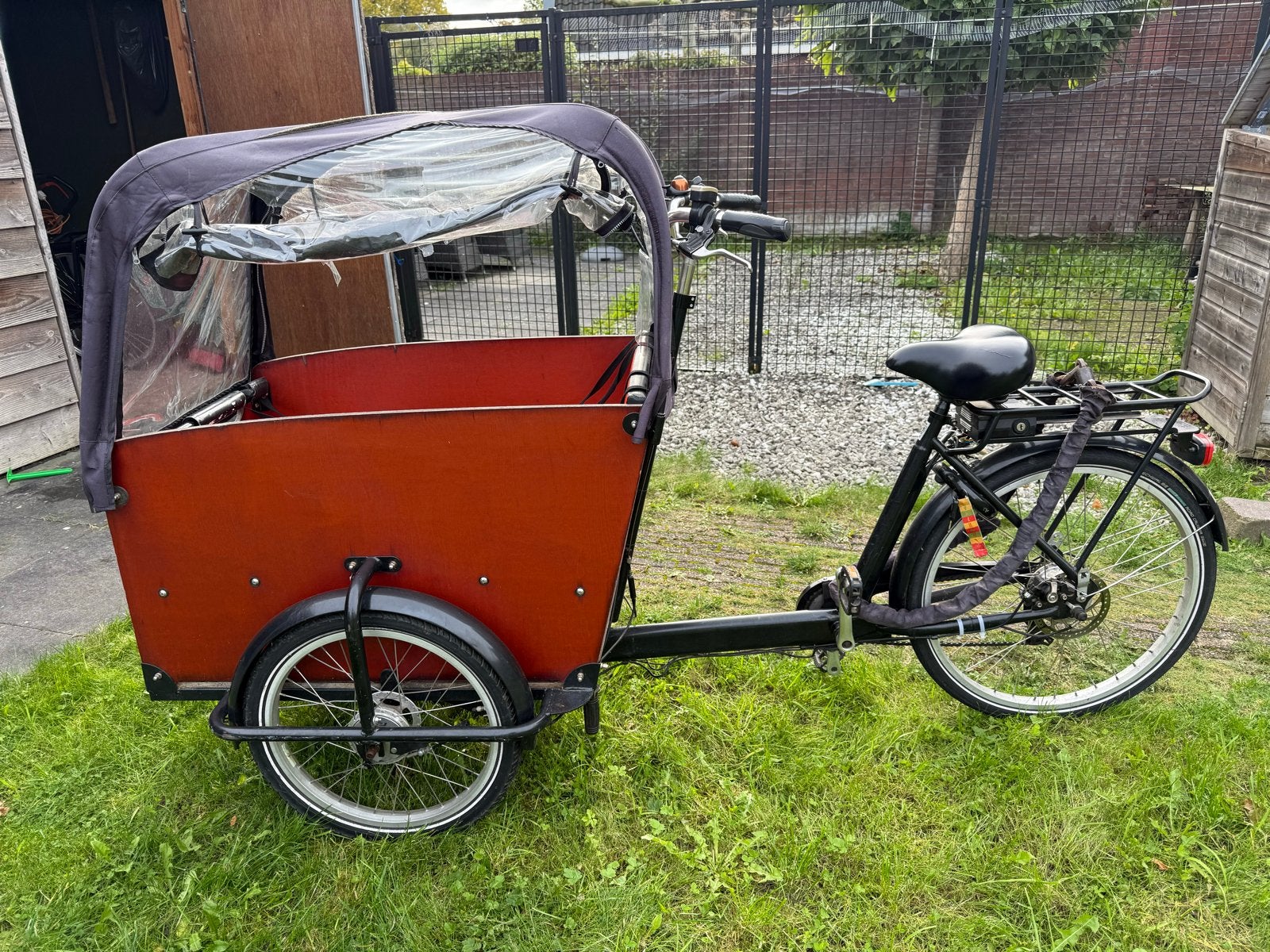 Babboe bakfiets, Fietsen en Brommers, Ophalen, Gebruikt, 4 kinderen of meer, Elektrisch