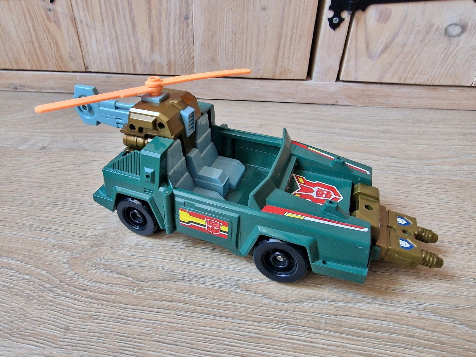 Vintage Transformers G1 Whirl Helicopter Voertuig Speelgoed, Verzamelen, Transformers, G1, Ophalen of Verzenden, Gebruikt, Autobots