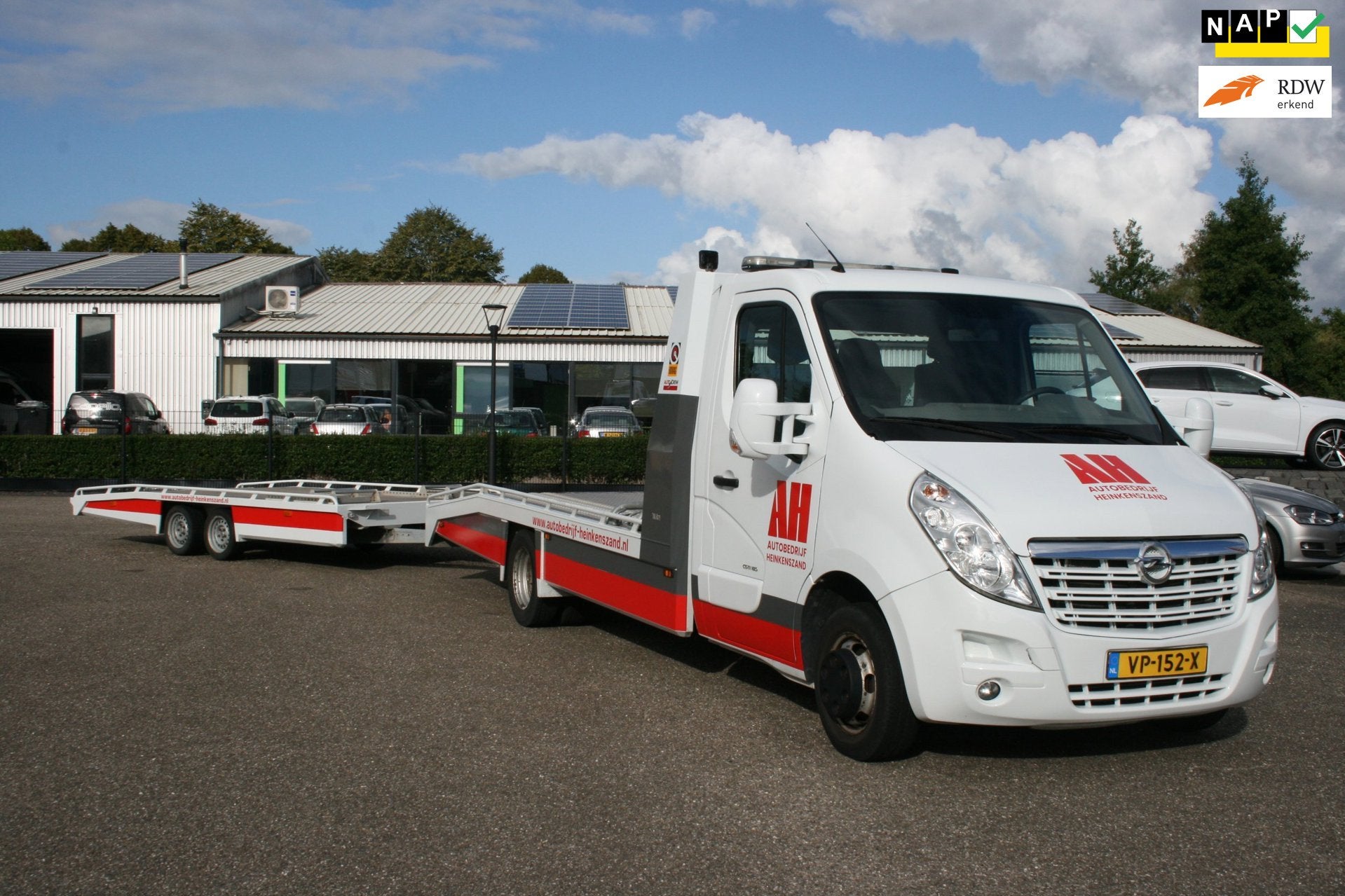 Opel Movano 2.3 CDTI L3 / Oprijwagen / tijhof opbouw + aanha, Voorwielaandrijving, Euro 5, Stof, Gebruikt