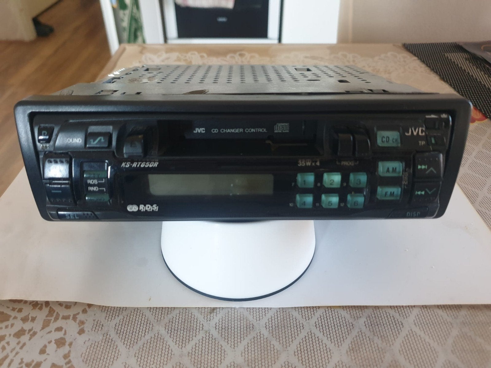 Jvc auto radio Cassette 4x35 watt, Ophalen, Gebruikt