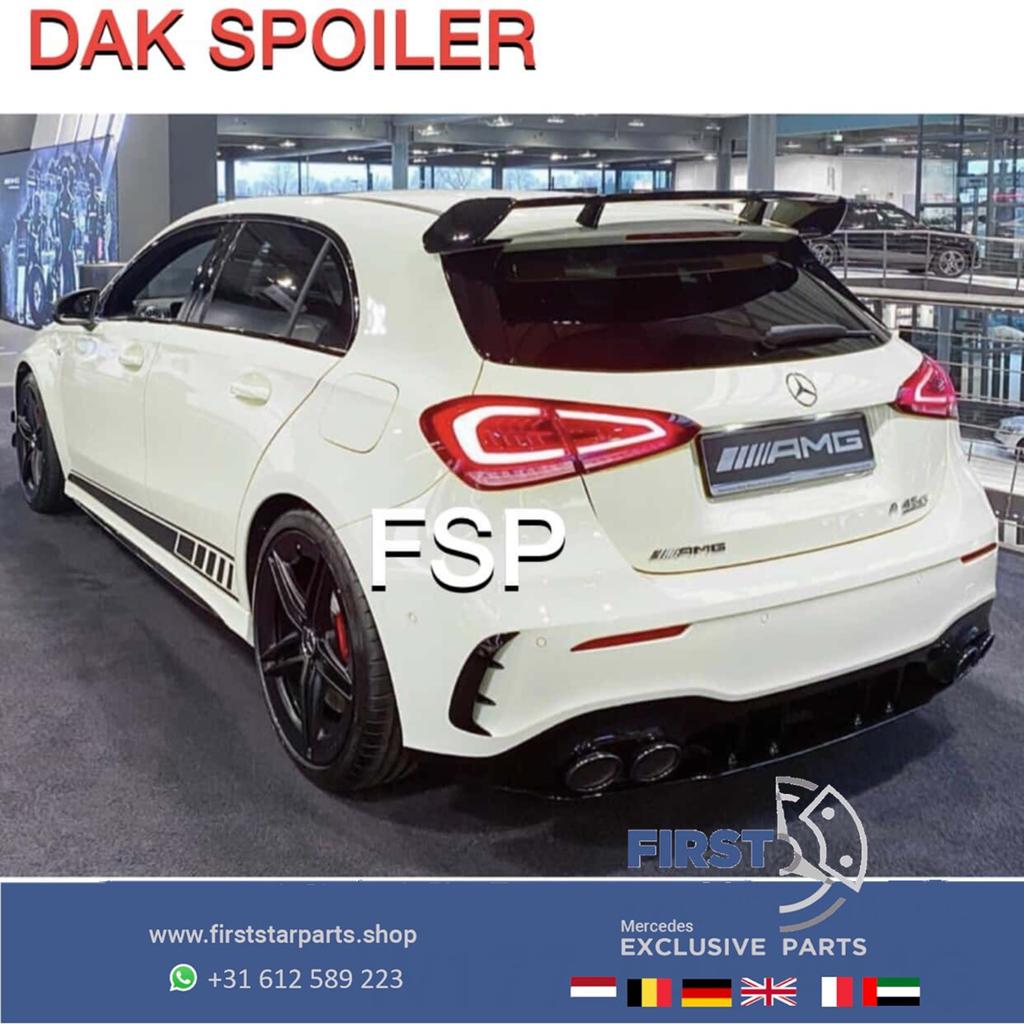 W177 A KLASSE A35 A45 AMG DAK SPOILER VLEUGEL ZWART Mercedes, Gebruikt, Ophalen of Verzenden, Achter, -