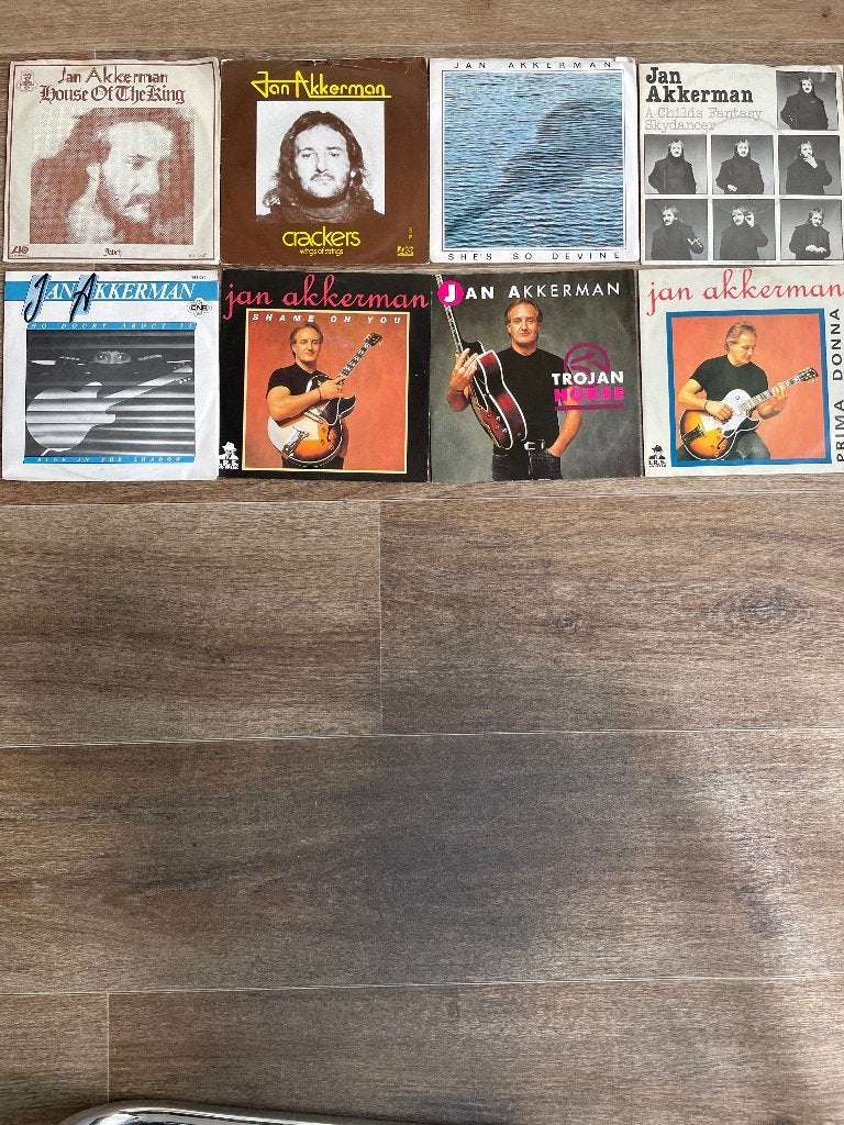 Jan Akkerman Vinyl Singles Collectie (8 stuks), Cd's en Dvd's, Gebruikt, Fotohoes, 7 inch, Ophalen of Verzenden