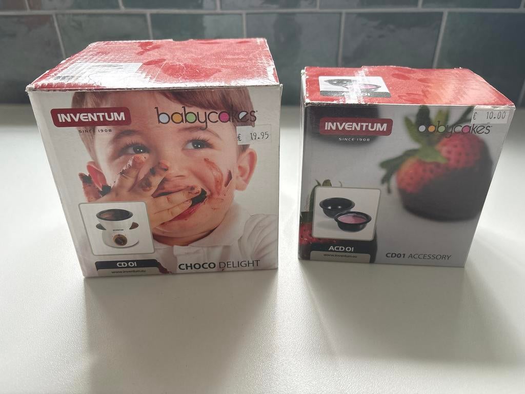Inventum Babycakes Choco Delight CD01 + ACD01 Accessoire, Ophalen of Verzenden, Nieuw