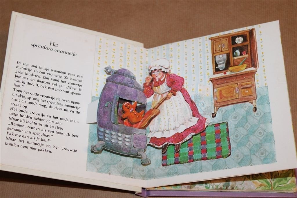 Het Speculaasmannetje — Pop-up Prentenboekje 1980, Ophalen of Verzenden, Gelezen