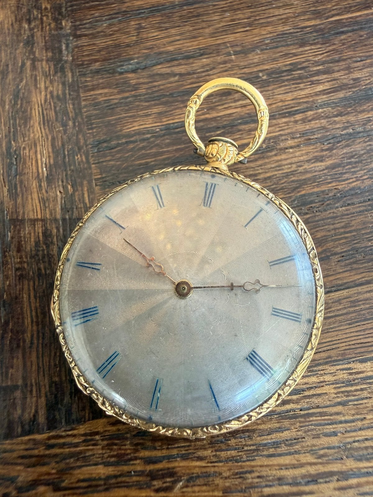 Antiek 18 kt gouden zakhorloge – Brussel - 30 gram, Sieraden, Tassen en Uiterlijk, Ophalen of Verzenden, Goud, Overige merken