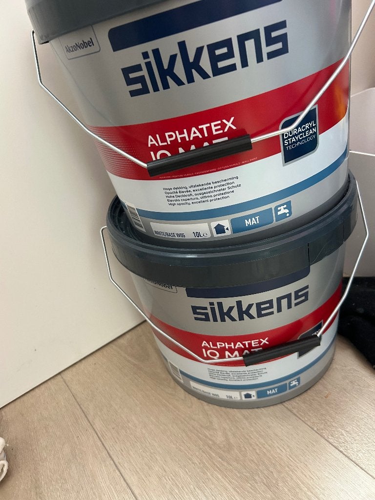 Verf, 20 liter of meer, Ophalen of Verzenden, Nieuw, Wit