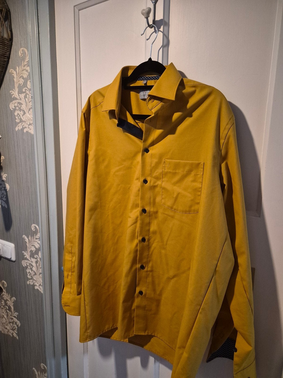 Marvelis Comfort Fit Overhemd Geel Maat 40 Non-Iron, Kleding | Heren, Marvelis, Geel, Zo goed als nieuw, Halswijdte 39/40 (M)