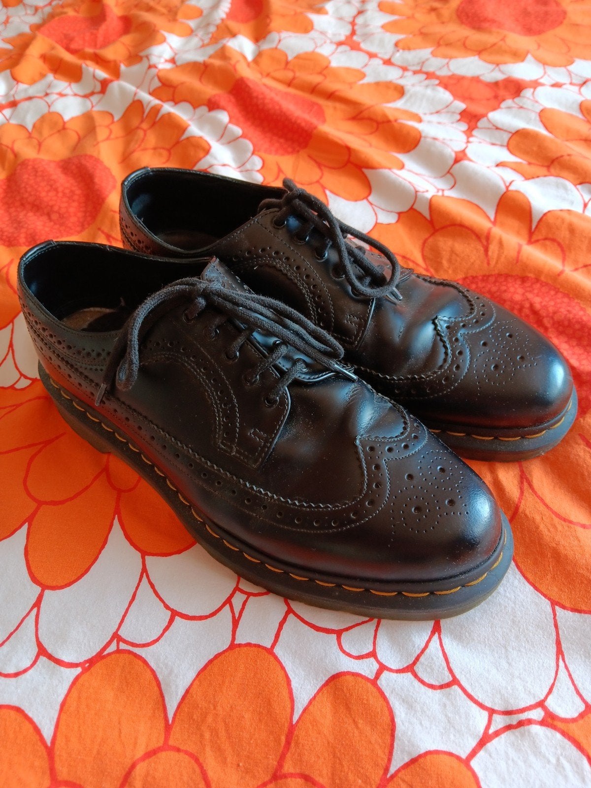 Dr.Martens Brogue. mt 45. Als nieuw!, Zwart, Ophalen of Verzenden, Zo goed als nieuw, Veterschoenen