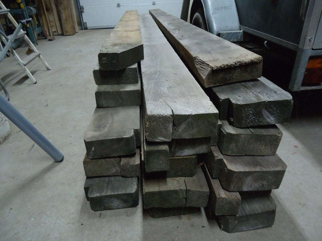 balken, 17 stuks., Ophalen, Gebruikt, Balk, Vuren