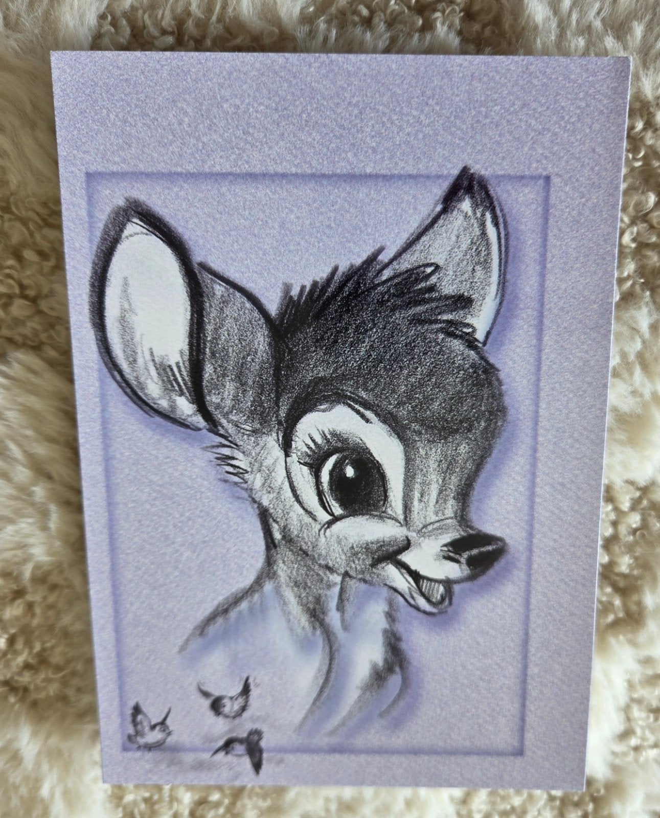 Disney Bambi Ansichtkaart, Verzenden, 1960 tot 1980, Ongelopen, Kinderen