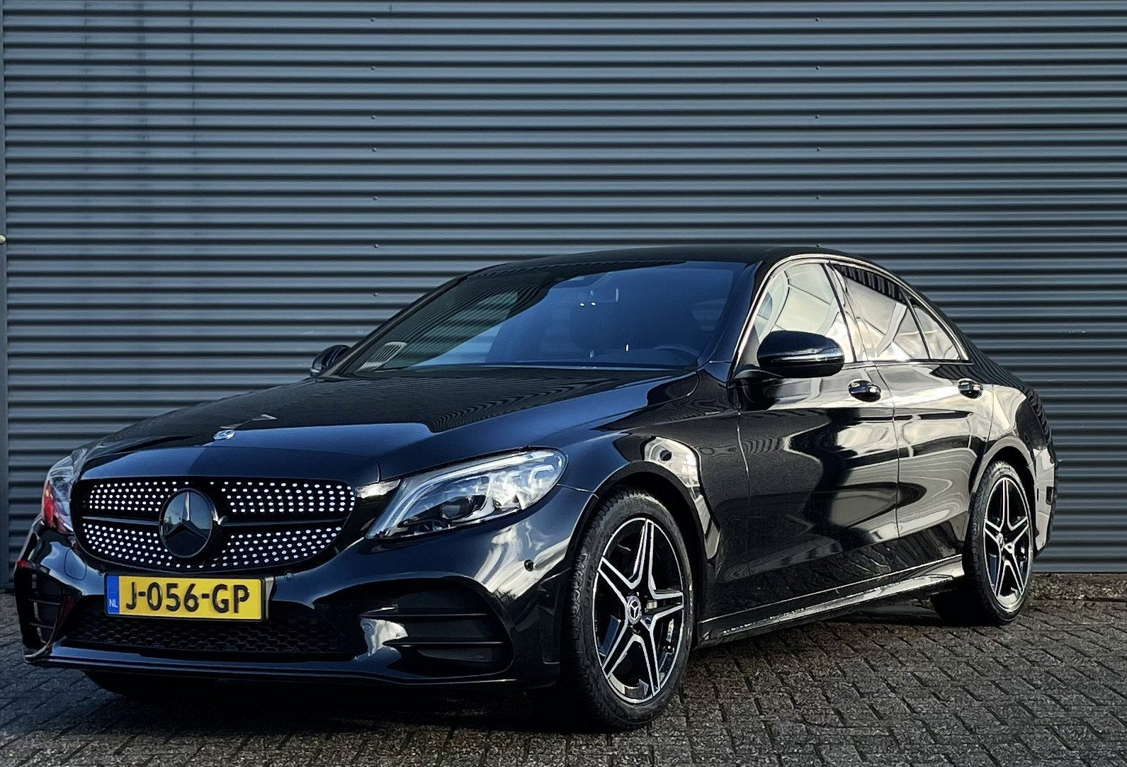 MERCEDES C-Klasse C180 AMG 156pk 9G-TRONIC Business Solution, Automaat, Zwart, Sedan, C-Klasse