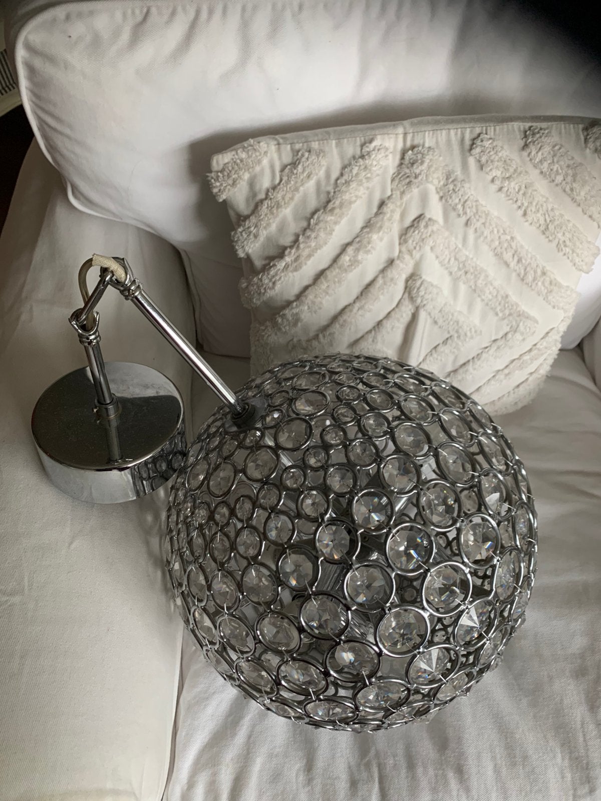 Kristallen lamp, Huis en Inrichting, Ophalen, Gebruikt