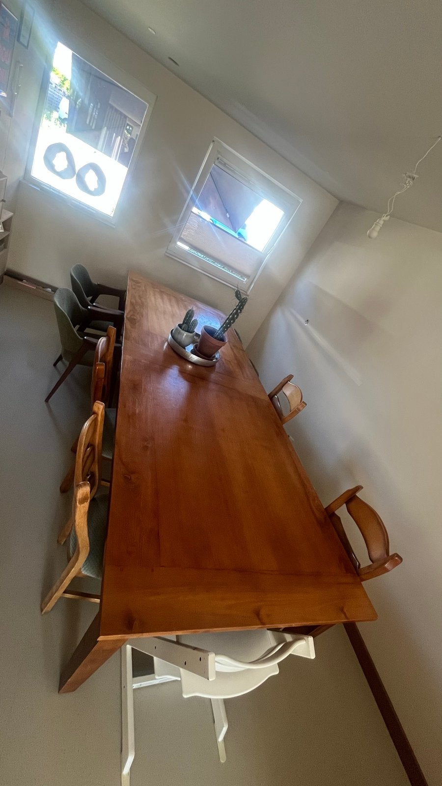 Prachtige massief houten familie eettafel 320x120, Huis en Inrichting, Tafels | Eettafels, Ophalen, 100 tot 150 cm, 200 cm of meer