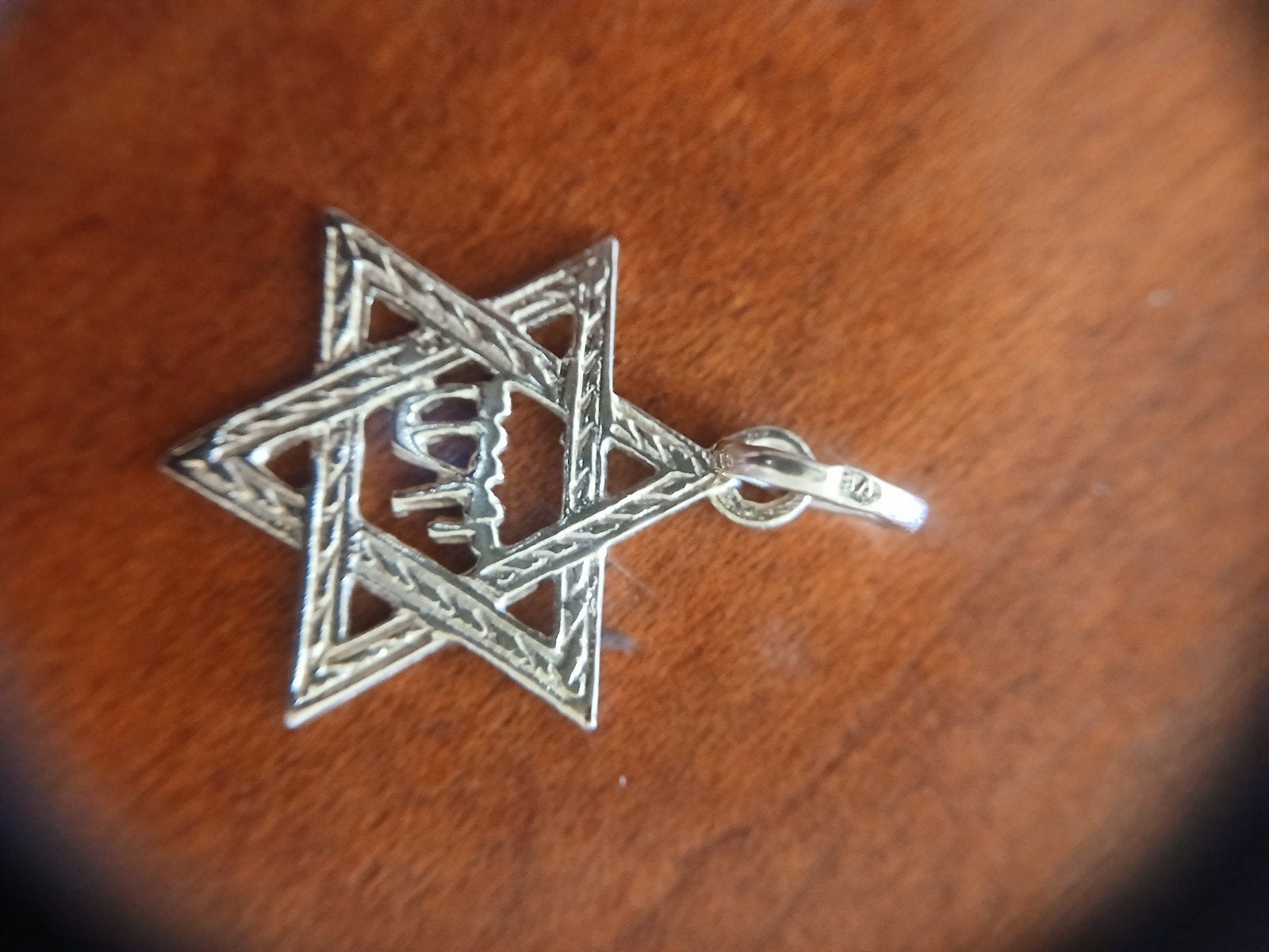 David ster 18 krt, Sieraden, Tassen en Uiterlijk, Kettinghangers, Ophalen of Verzenden, Zo goed als nieuw, Goud, Goud