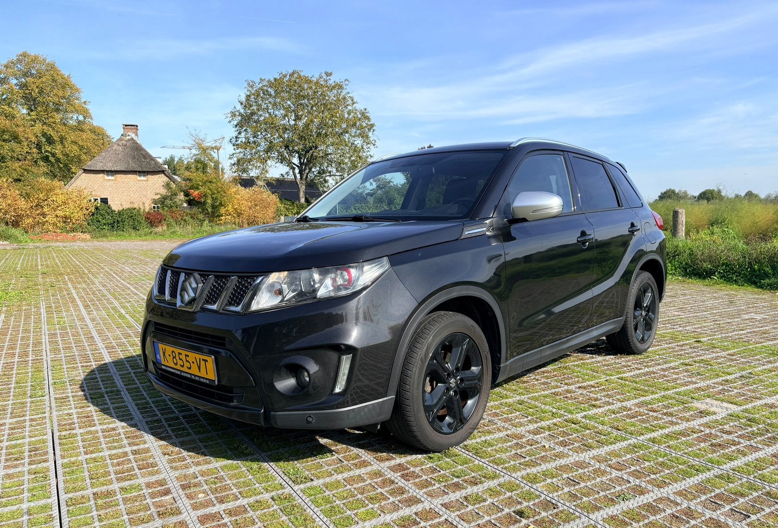 Suzuki Vitara 1.4 Boosterjet 140pk Allgrip Aut 2016 Zwart, Automaat, 4 cilinders, Leder en Stof, Zwart