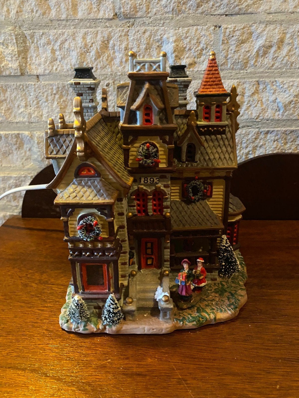 Te koop 2 kersthuisjes kerst huisje met verlichting, Ophalen of Verzenden, Gebruikt