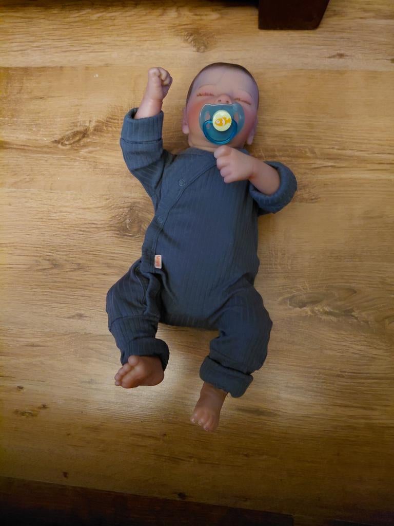 Newbornpop 50cm - Realistische Babypop, Ophalen of Verzenden, Nieuw, Babypop