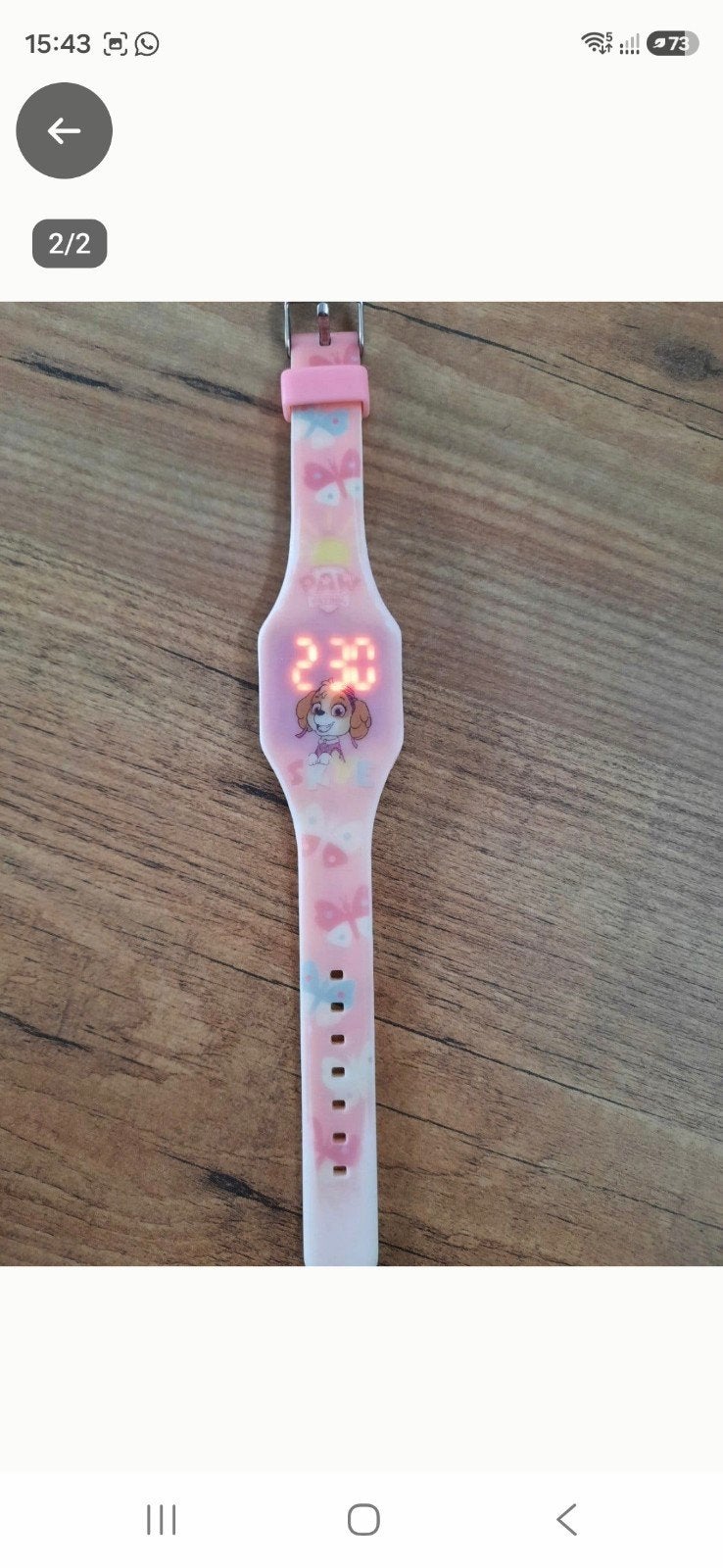 Paw Patrol Skye Horloge voor Meisjes, Ophalen of Verzenden, Zo goed als nieuw, Roze, Meisje