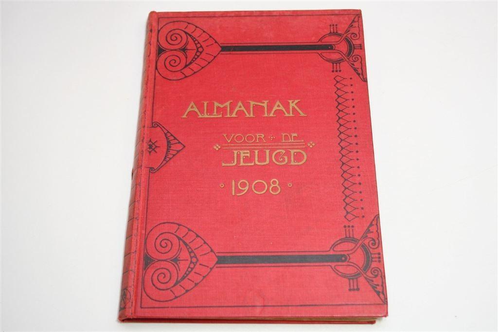 Antieke Almanak voor De Jeugd [1908] — Rijk Geïllustreerd, Ophalen of Verzenden