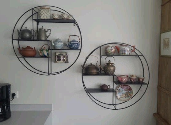 Leuke collectie oude theepotjes incl. frames, Ophalen, Gebruikt