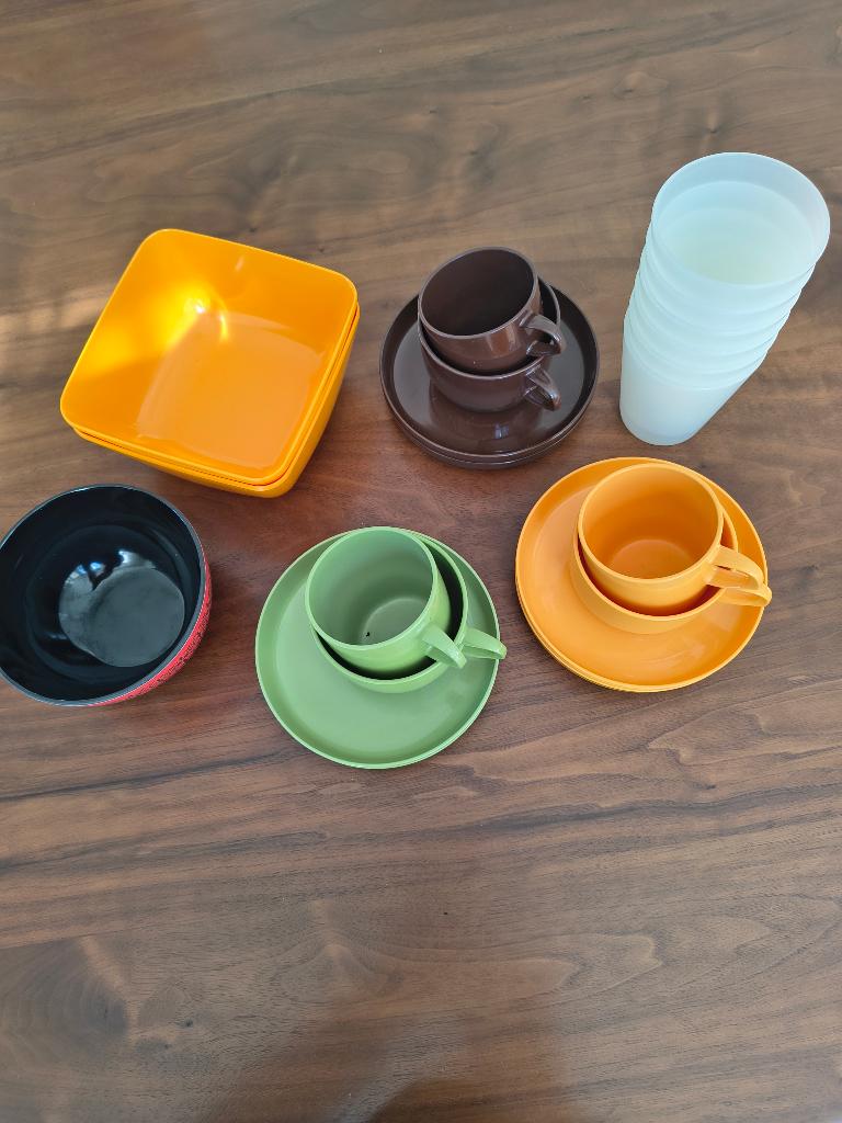 Kampeerservies, Ophalen, Gebruikt