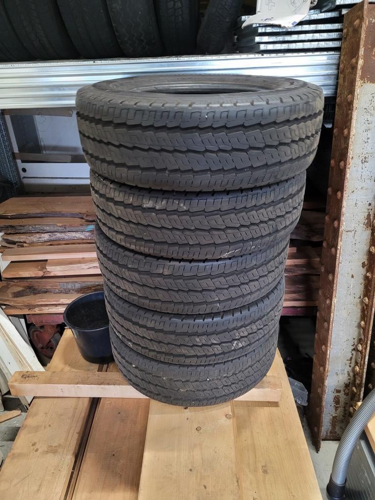 Vanco Camper 215 / 70 R15 CP Conti 9mm + mazda  mx5 velgen, Ophalen, Velg(en), 205 mm, Zomerbanden