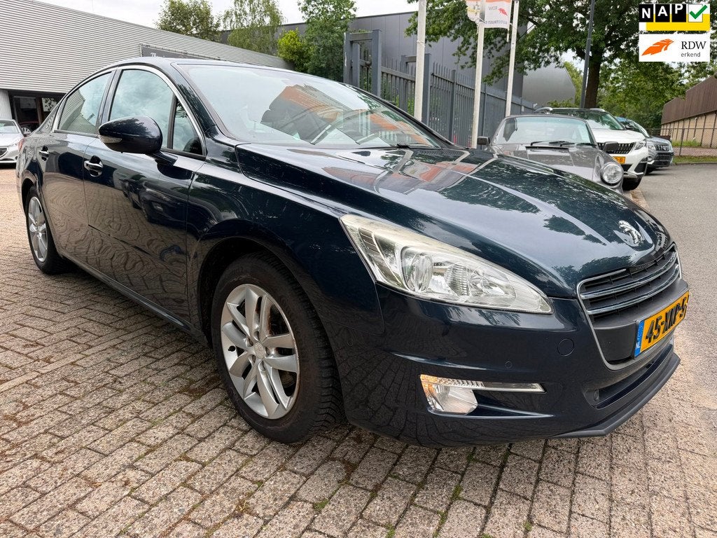 Peugeot 508 1.6 THP Blue Lease Executive navi, cruise, elec, Auto's, Peugeot, Euro 5, Gebruikt, Zwart, Blauw