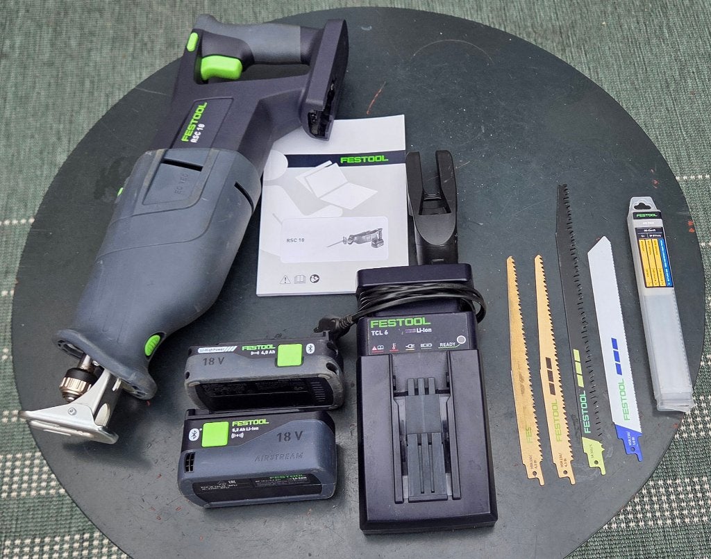 Festool Reciprozaag RSC 18, Ophalen, 70 mm of meer, Zo goed als nieuw, Reciprozaag