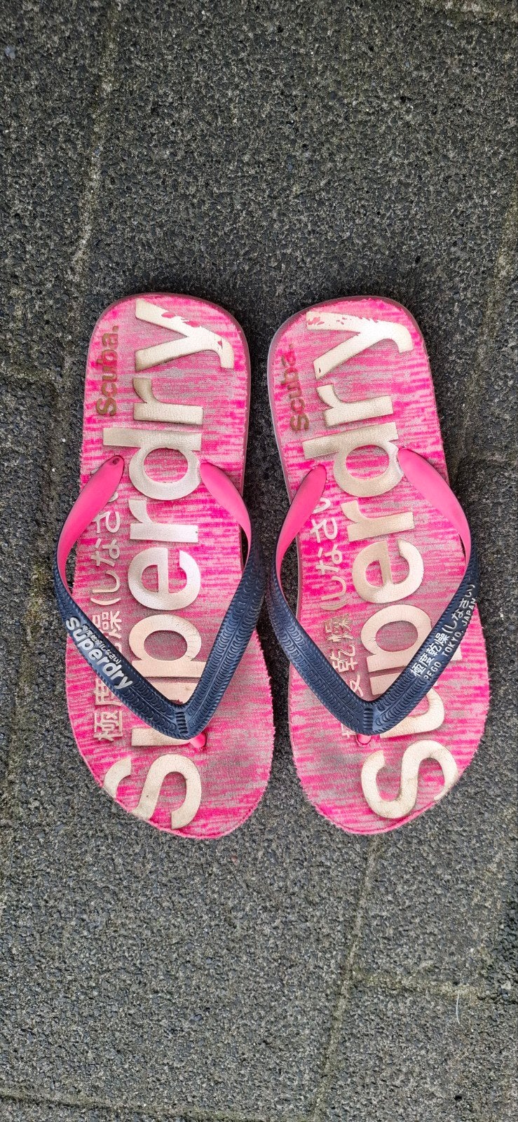 Superdry roze slippers - Maat 40, Superdry, Roze, Gedragen, Ophalen