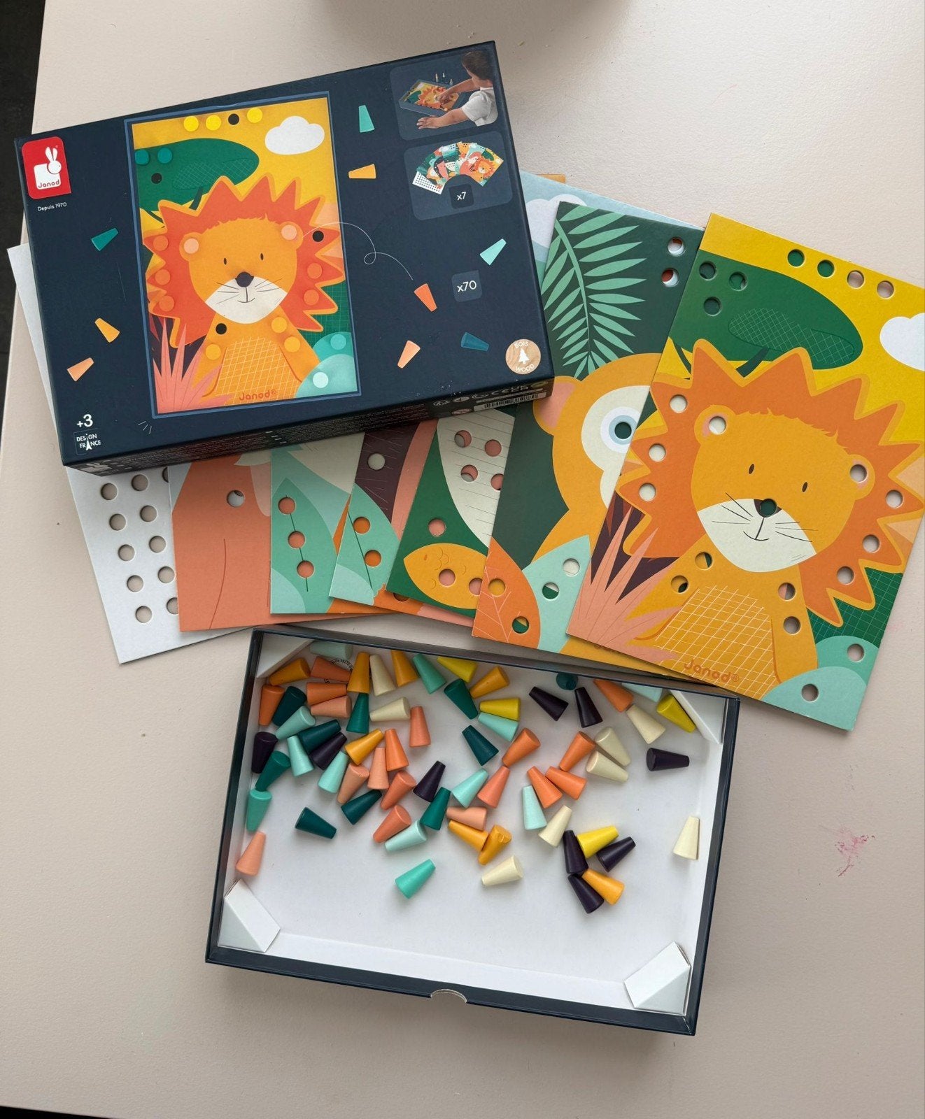 Janod Educatief Spel. 3 jaar.nieuwst Houten Ministeck, Kinderen en Baby's, Speelgoed | Educatief en Creatief, Ophalen of Verzenden