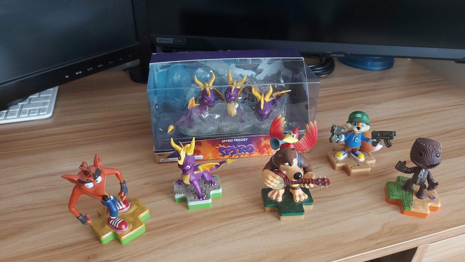 Totaku Figuren Set - 8 Stuks (o.a. Spyro, Crash, Banjo), Verzamelen, Ophalen of Verzenden, Zo goed als nieuw