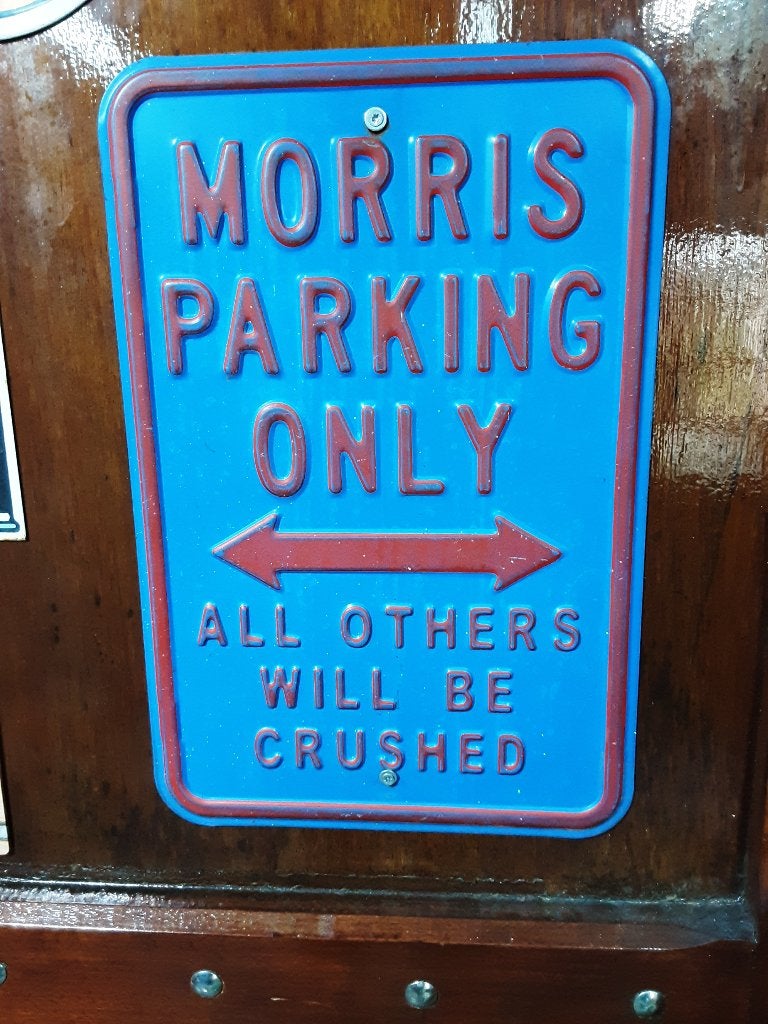 Morris Emaillen borden voor de liefhebber!!, Ophalen of Verzenden, Zo goed als nieuw, Reclamebord