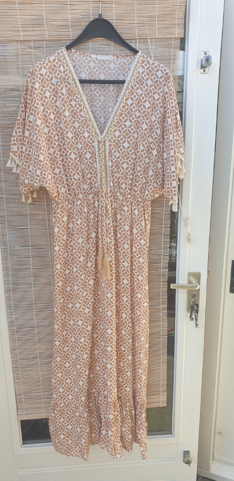 Ibiza jurk, Beige, Maat 46/48 (XL) of groter, Nieuw, Ophalen of Verzenden