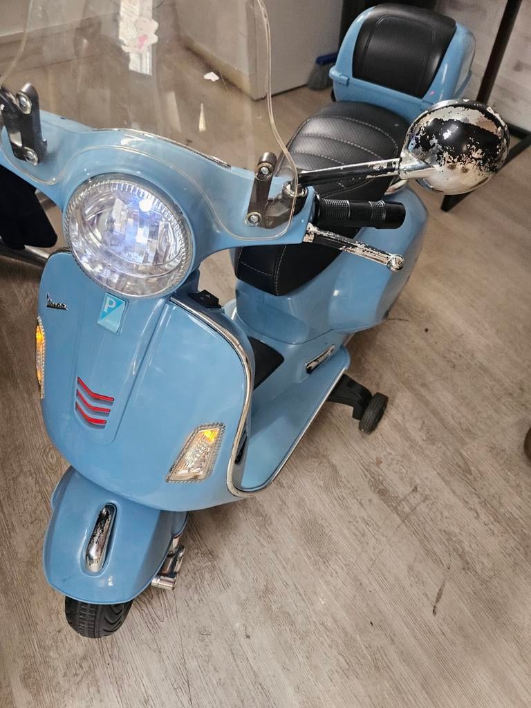 Elektrische Vespa Scooter voor Kinderen - Blauw, Ophalen of Verzenden