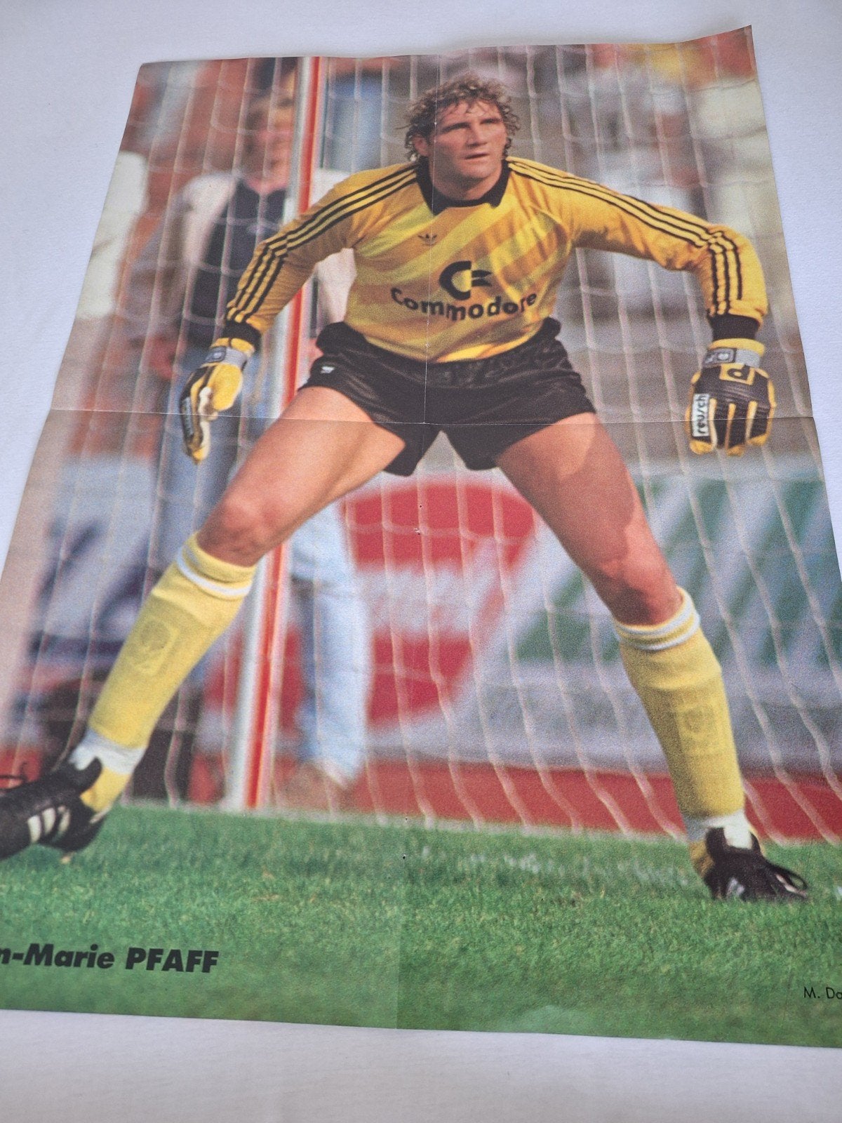 Rode Duivels WK Mexico 1986 Poster - Jean-Marie Pfaff, Ophalen of Verzenden, Zo goed als nieuw, Buitenlandse clubs, Poster, Plaatje of Sticker