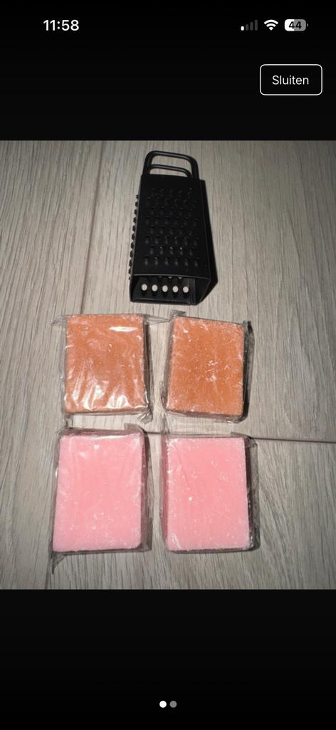 Amber blokjes met rasp, Ophalen of Verzenden, Nieuw, Overige materialen, Minder dan 25 cm