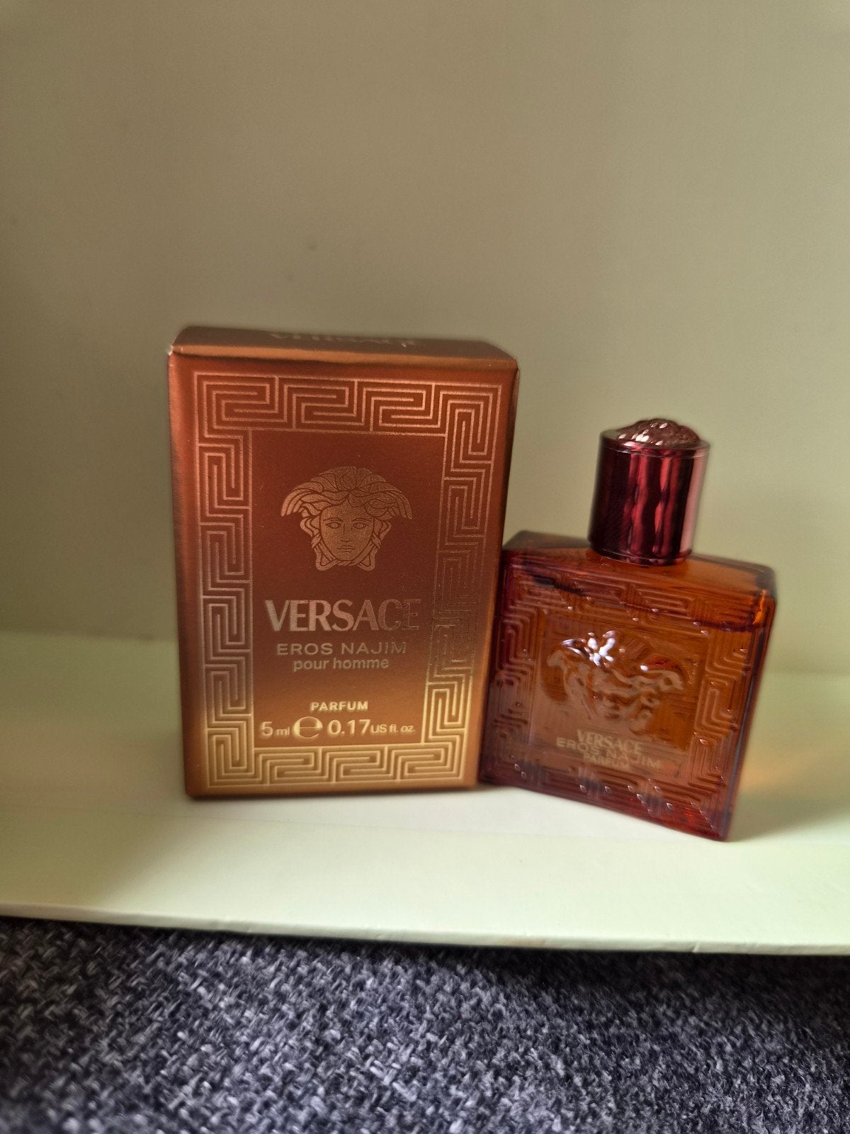 Versace Eros Najim eau de parfum miniatuur 5ml, Ophalen of Verzenden, Nieuw