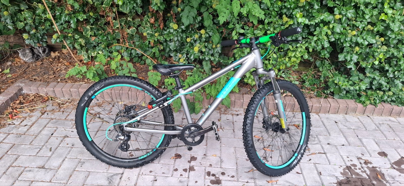 MTB CUBE ACID 240 DISC GREY/NEONGREEN - Zo goed als nieuw, Hardtail, Heren, Zo goed als nieuw, Schijfrem