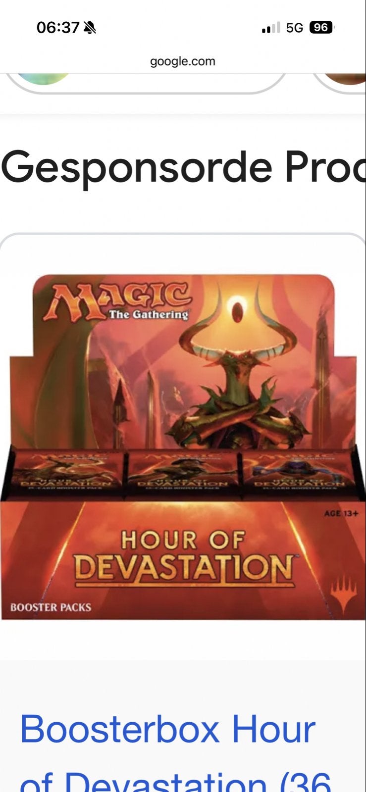 Magic: The Gathering Hour of Devastation Boosterbox, Ophalen of Verzenden, Nieuw, Boosterbox
