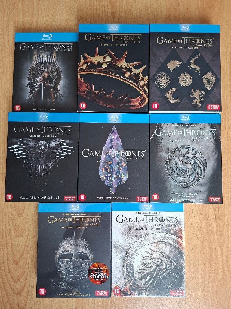 Game of Thrones seizoen 1 t/m 8 (COMPLEET - Blu-ray), Engels, Nederlands, Fantasy, Inclusief doosje