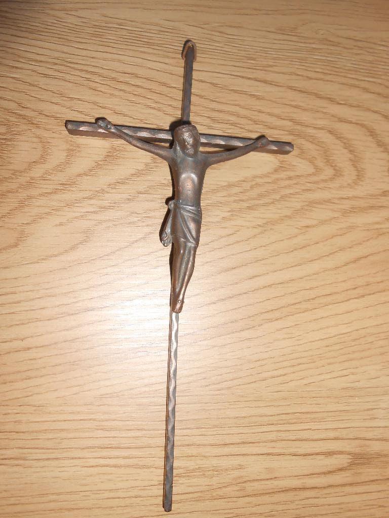 brons jezus kruis, Antiek en Kunst, Ophalen of Verzenden