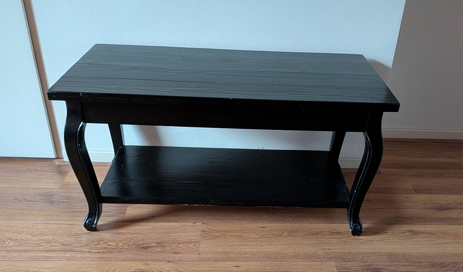 Zwarte Barok Salontafel - Opknapper, Ophalen, Minder dan 50 cm, Gebruikt, Overige houtsoorten