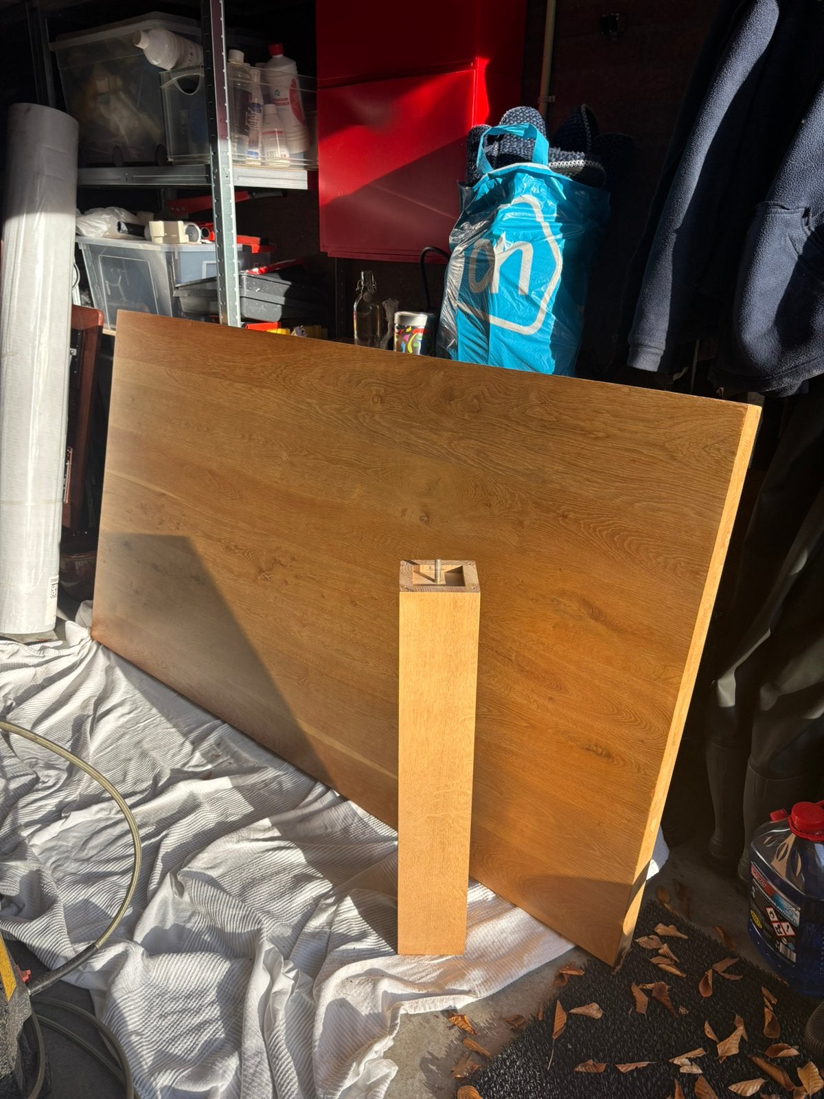 mooie massief houten tafel, Doe-het-zelf en Verbouw, Platen en Panelen, Ophalen, Zo goed als nieuw, Hout