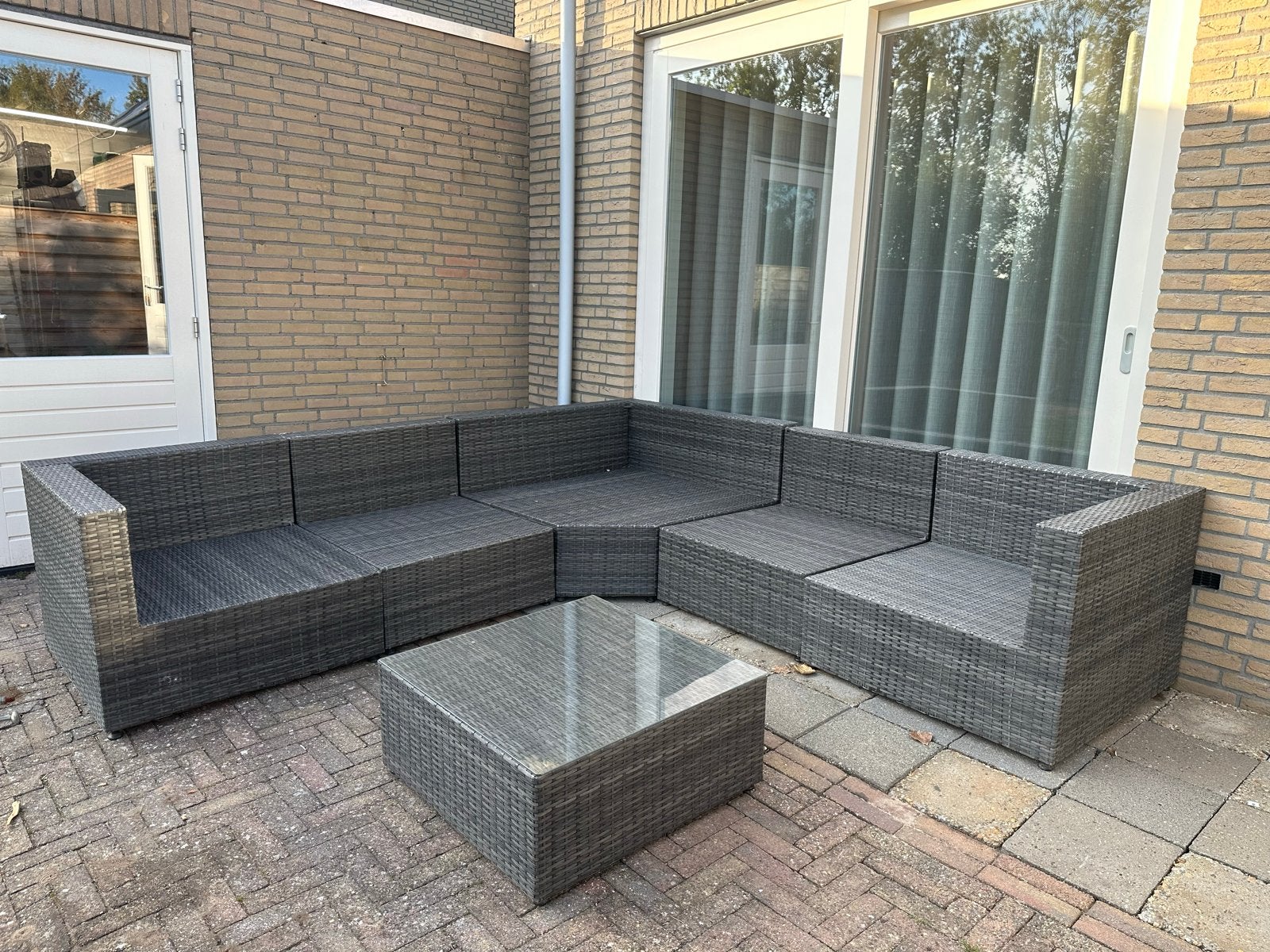 Loungeset Bois Le Duc - in goede staat, Tuin en Terras, Tuinsets en Loungesets, Ophalen, 5 zitplaatsen, Gebruikt, Loungeset