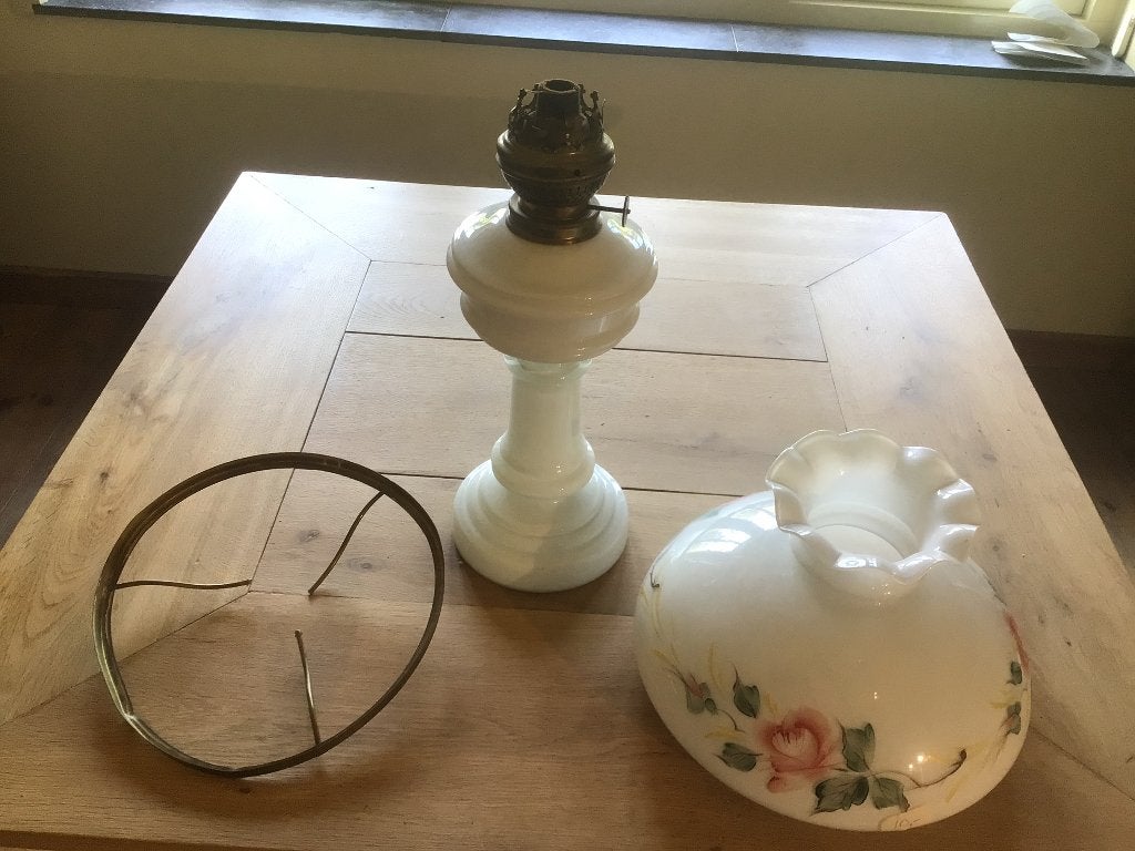 Antieke olielamp opknapper, Antiek en Kunst, Ophalen of Verzenden