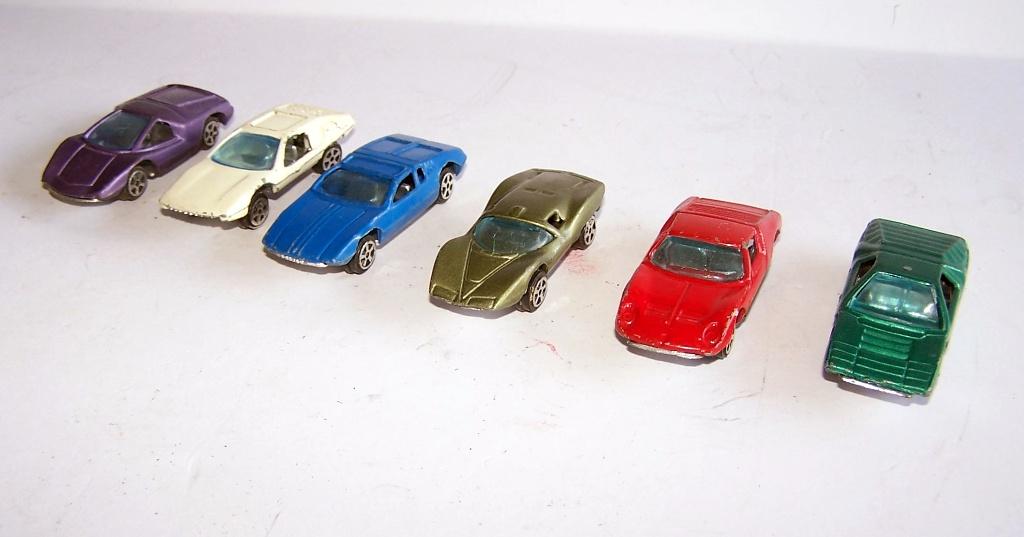 6 vintage jaren "60/'70 Tins' Toys sportauto modelletjes., Verzamelen, Speelgoed, Ophalen of Verzenden, Zo goed als nieuw